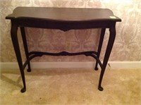 Carved Queen Anne Style Foyer Table