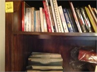 Books, Miscellaneous Items on One Bookshelf