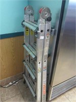 Vulcan Aluminum Folding Ladder 17' Collapsible