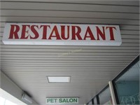 Restaurant Box Lighted Sign