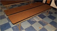 (Two) 6 ft Collapsible Benches
