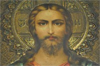 Antique Russian Religious Jesus Icon
