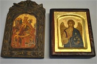 2 Antique Russian Religious Icons