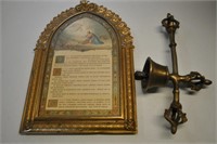French Religious Icon & Ceremonial Bell