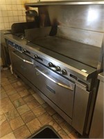 Royal Stainless Steel Gas Double Oven Range W 48"