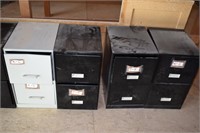 6 SMALL FILING CABINETS ! US