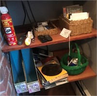 Baskets, Fire Extinguisher, Books & Misc