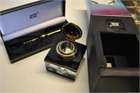 Collector Montblanc Fountain Pen & Ink Well