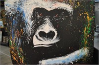Gorilla Splash Painting 4' x 4' Steven Feshwick