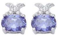 Quality 2.50 ct Tanzanite Designer Earrings