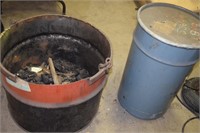 Wood and Coal burn barrel