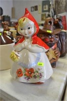 Vintage Little Red Riding Hood Cookie Jar