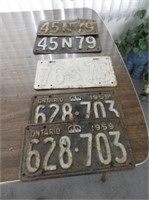 1950's License Plates