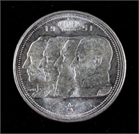 1951 Belgium 100 Francs Silver (.835) Coin