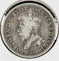 1927 Australian 1 Florin Sterling Silver Coin