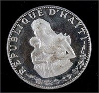 1973 Haiti Commemorative 50 Gourdes silver
