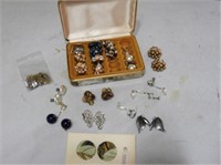 Vintage Earrings with Case