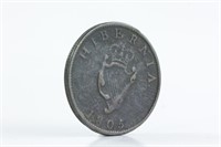 1805 Ireland Half Cent Bronze Coin