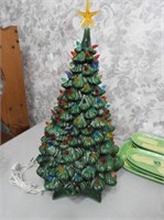 Vintage Ceramic Christmas Tree, 22" T