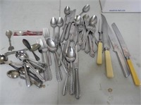 Silverware, Carving Set & Collector Spoons