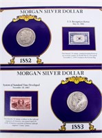 Coin 2  Morgan Silver Dollar with History