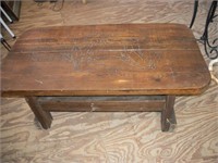 Horse decor Wooden table