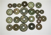 Twenty-Four  Assorted Chinese Bronze Coins