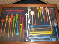 Large lot of Collectible Airline drink stirrers