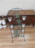 Metal Candle Stand, 34" T