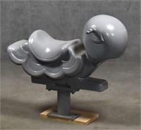 Cast Aluminum Bird Child's Park Toy