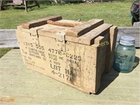 81 mm wood ammo box