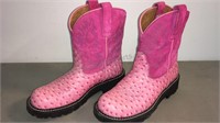 Ariat pink leather cowgirl boots 8 1/2 B