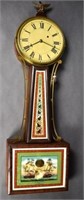 Early Weight-Driven Mahogany Banjo Clock