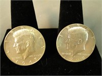 2 Silver Half Dollars 1967,1968