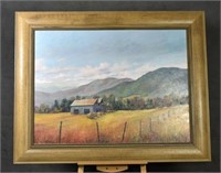 Oil on Canvas Mountain Landscape by Jane Stogner
