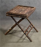 Twig Side Table on Folding Frame