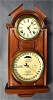Ithaca No. 6 Double-Dial Hanging Library Clock