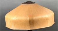 Opal Glass Handel Lamp Shade W/ Pine Needle Design