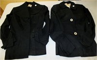 Irene Black Fitted Designer jackets - no skirts