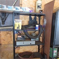 Shelf w/sprayer, elect box, air hose, hitch