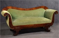 Classical Style Sofa With Serpentine Back