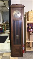 Oak Grandfather Clock, 77" Tall