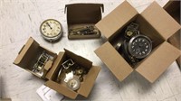 (4) Boxes of Clock Parts