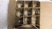 Box of Glass Clock Domes, (8) Total