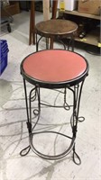 Pair of Antique Metal Stools From Deadwood SD