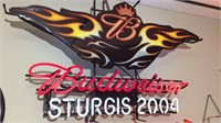 "Budweiser Sturgis 2004" Neon Light, 35" Wide