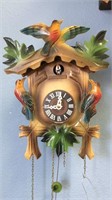 Small Painted German Cuckoo Clock