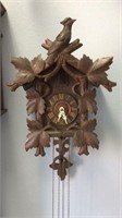 Carved Wood German Cuckoo Clock