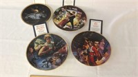 (4) Star Wars Collectible Plates
