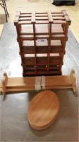 Wood 12 compartment unit w / well shelves